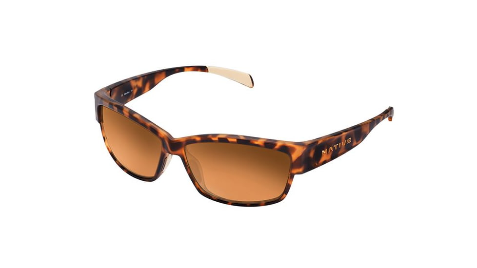 Native Eyewear Toolah Sunglasses, Desert Tort Frame, Bronze Reflex Lens, Polarized, 174 312 527