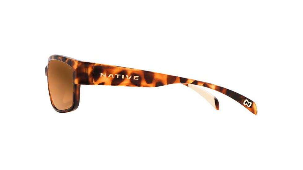 Native Eyewear Toolah Sunglasses, Desert Tort Frame, Bronze Reflex Lens, Polarized, 174 312 527