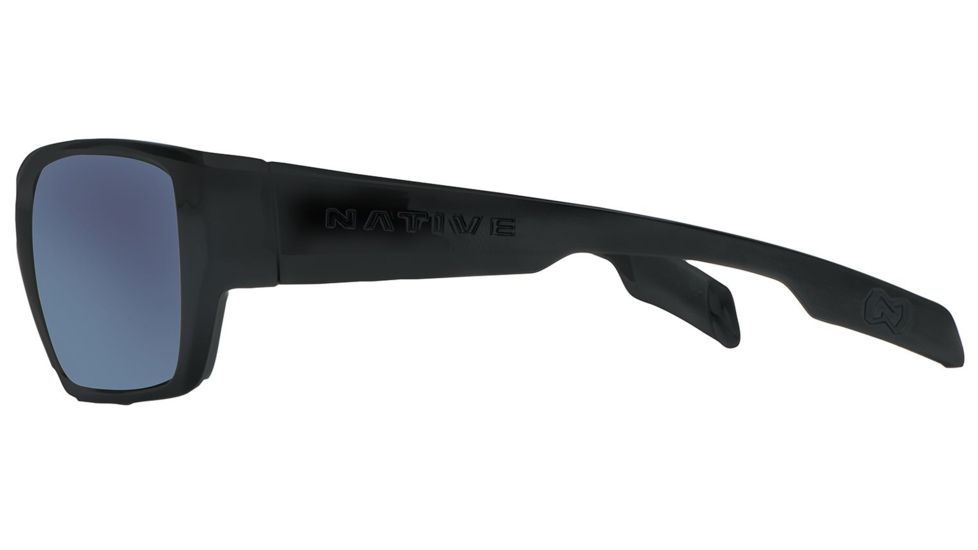 Native Eyewear Ward Sunglasses,Asphalt Frame,Blue Reflex Lens,Polarized,173 302 526