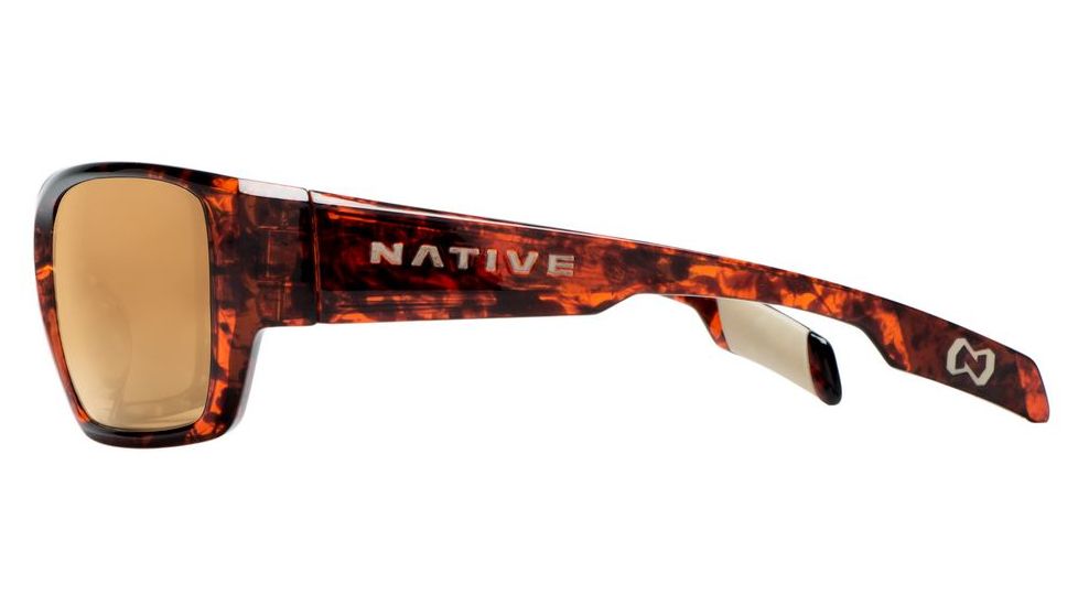 Native Eyewear Ward Sunglasses,Maple Tort Frame,Brown Lens,Polarized,173 342 524