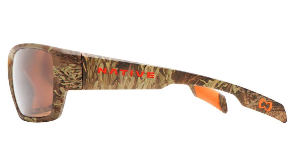 Native Eyewear Ward Sunglasses,Realtree MAX-1 Camo Frame,Brown Lens,Polarized,173 396 524