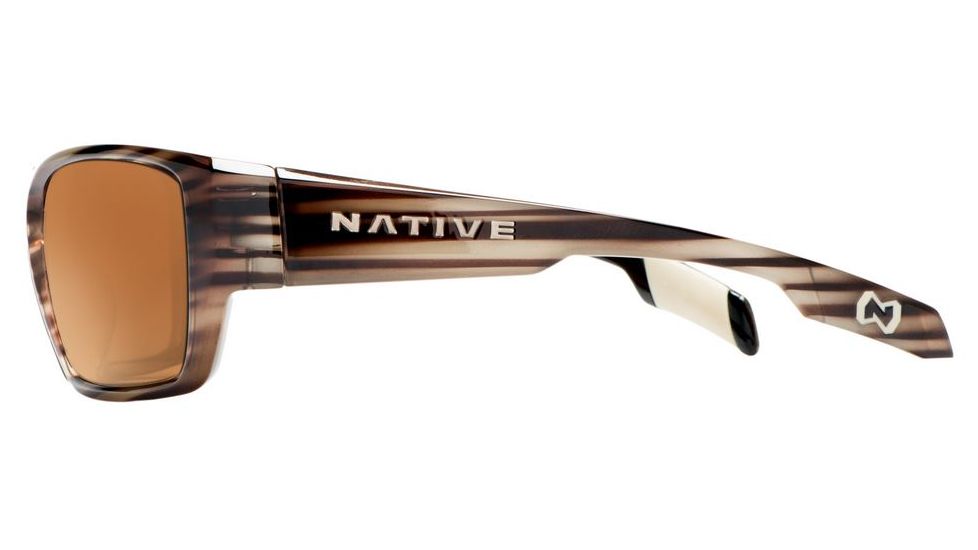 Native Eyewear Ward Sunglasses,Wood Frame,Brown Lens,Polarized,173 361 524
