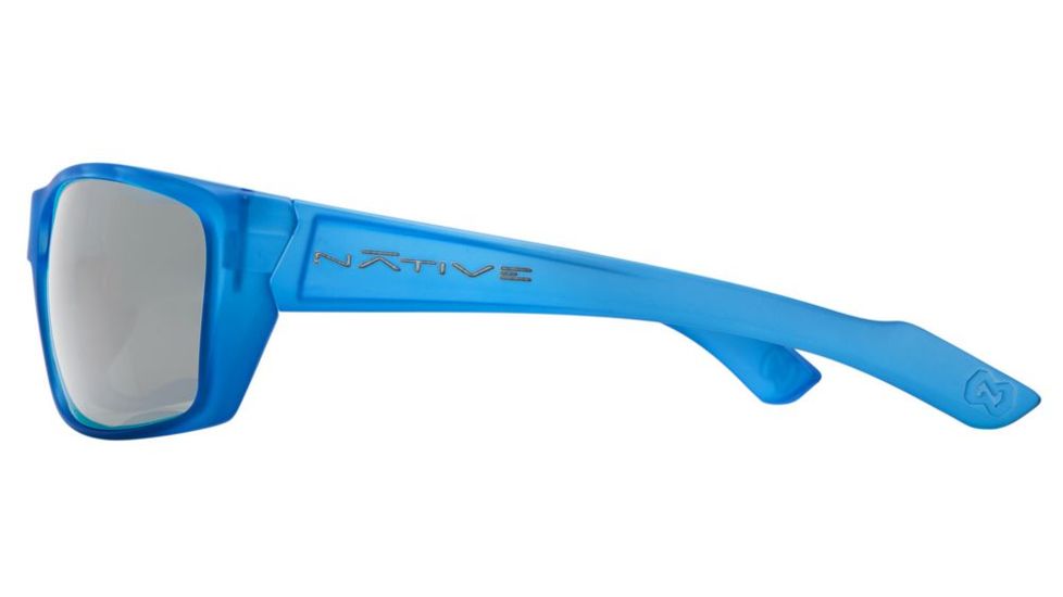 Native Eyewear Wazee Sunglasses,Cobalt Frost Frame,Gray Lens,Polarized,135 395 502