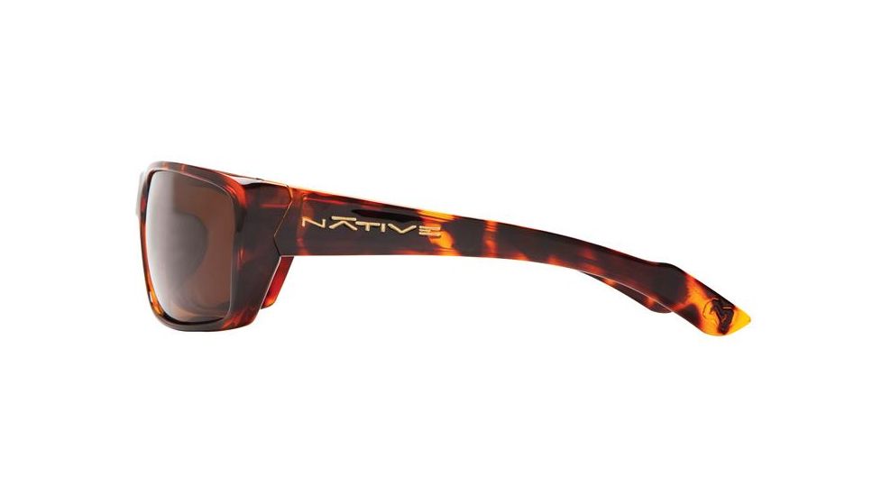 Native Eyewear Wazee Sunglasses, Maple Tort Frame, Brown Lens, Polarized, 135 342 515