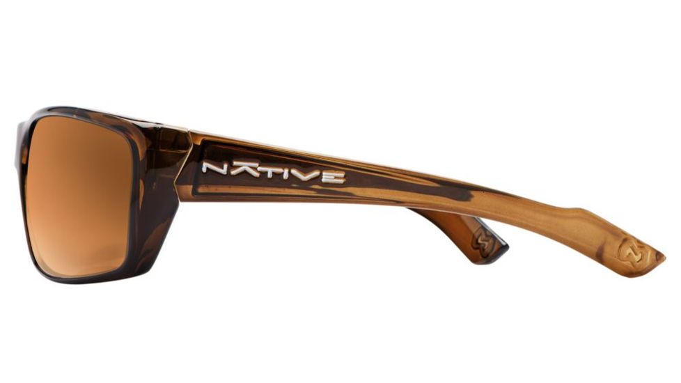 Native Eyewear Wazee Sunglasses,Moss Frame,Bronze Reflex Lens,Polarized,135 356 520