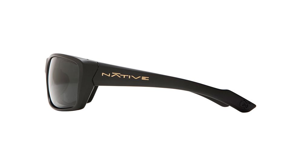 Native Eyewear Wazee Sunglasses,Asphalt Frame,Gray Lens,Polarized,135 302 502
