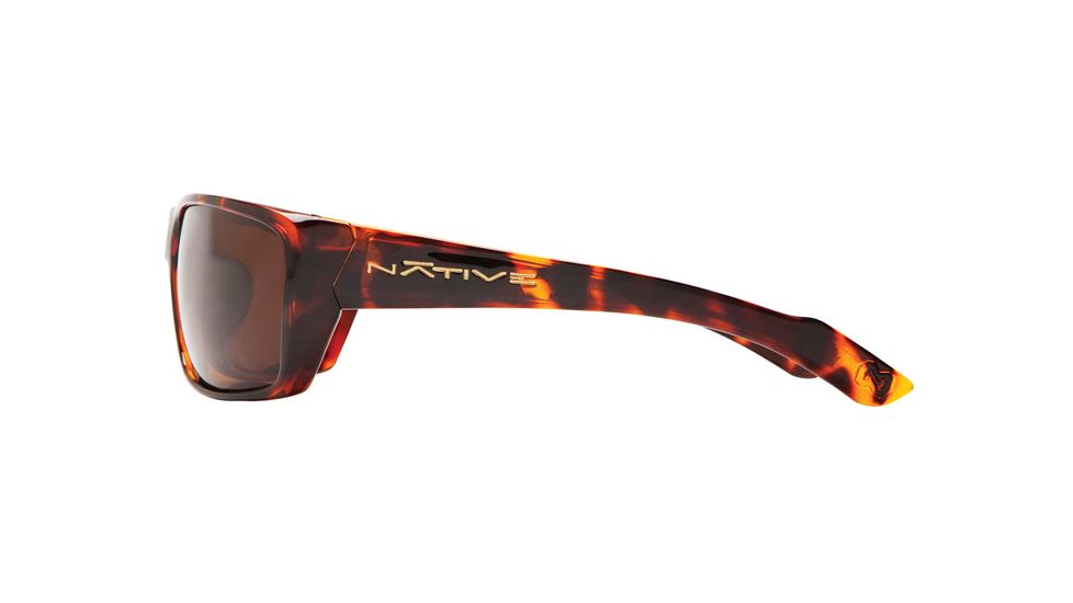 Native Eyewear Wazee Sunglasses,Maple Tort Frame,Brown Lens,Polarized,135 342 515
