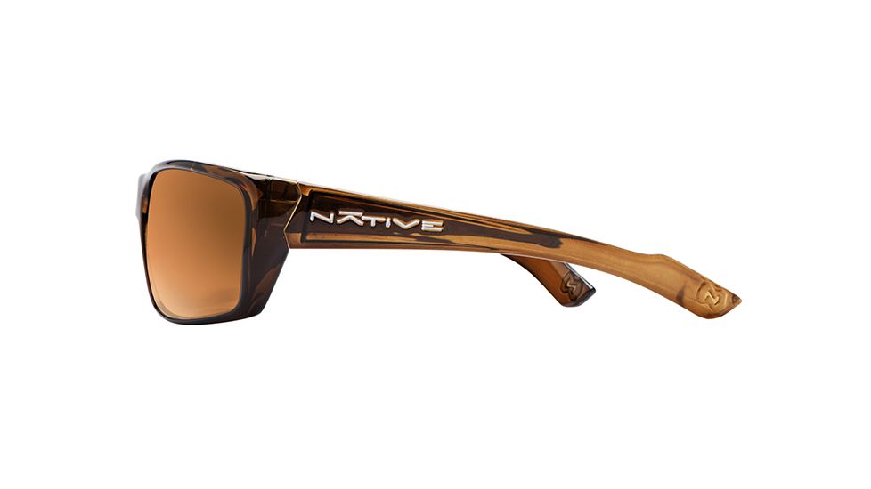 Native Eyewear Wazee Sunglasses,Moss Frame,Bronze Reflex Lens,Polarized,135 356 520
