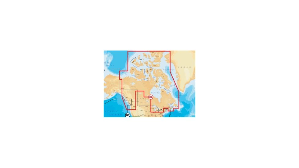 Navionics Gold Canada and Southeast Alaska Digital Marine Map MSD2XG