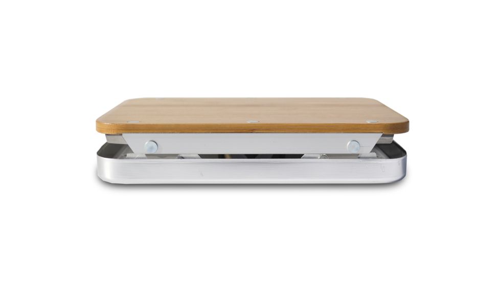 nCamp Prep Surface, Silver/Wood, Small, NPR09CBUS
