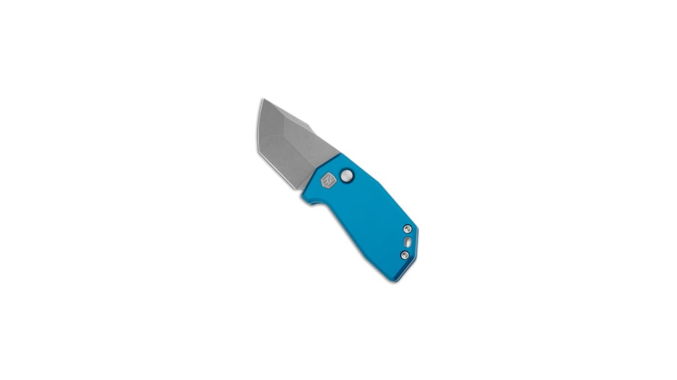 NOC Knives C.O.M.R.A.D.E. Automatic Folding Knife, 1.95in, CTS XHP, Harpoon Blade, Aluminum, Blue Handle, Blue/Gray, 4.875 inch, BHQ-191712
