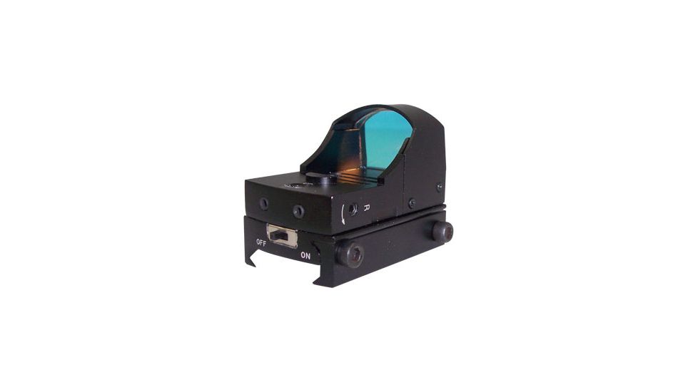 NcSTAR 1x25 Tactical Red Dot Sight w/ On/Off Switch, Ruby Lens, Matte Black DDAB