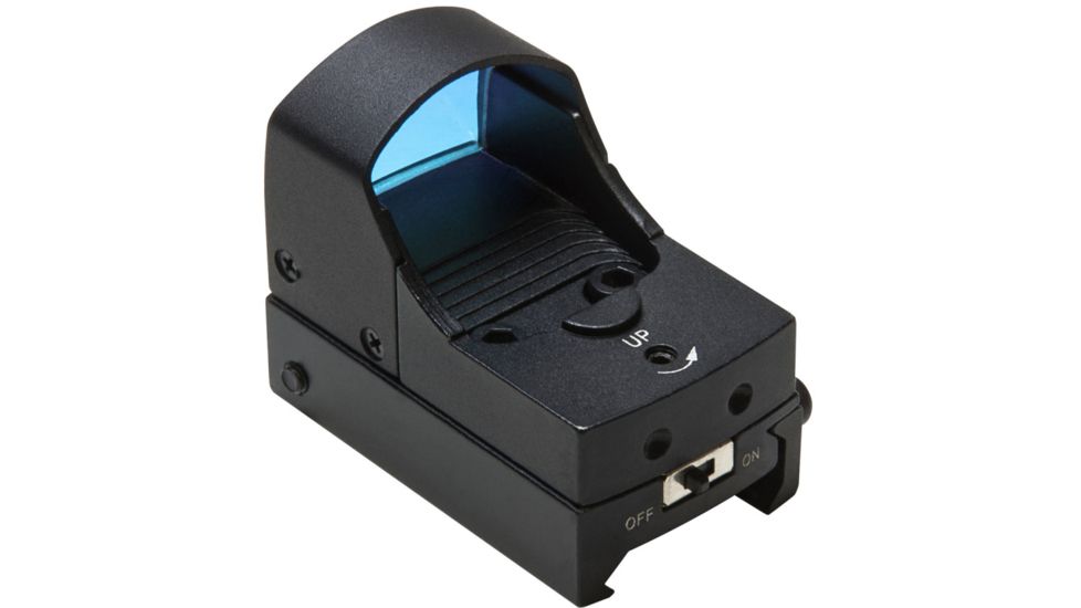 NcSTAR 1x25 Tactical Red Dot Sight w/ On/Off Switch, Ruby Lens, Matte Black DDAB