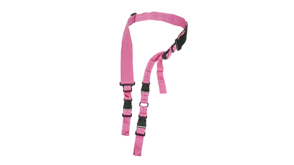 NcSTAR 2 Point Tactical Sling System, Pink, 1-to-2-Point Convertible AARS2PP