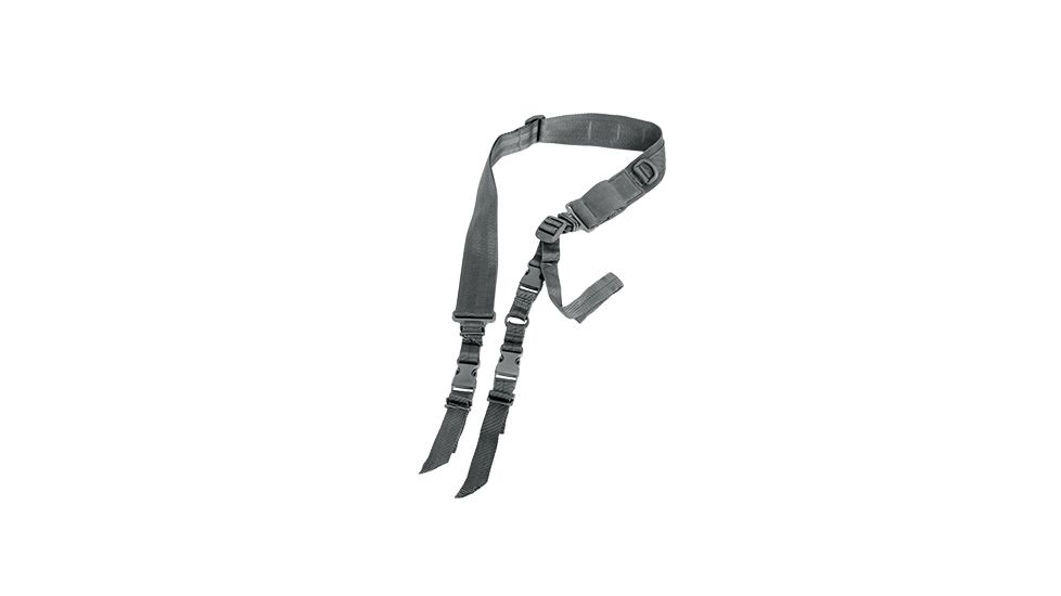 NcSTAR 2 Point Tactical Sling System, Urban Gray, 1-to-2-Point Convertible AARS2PU