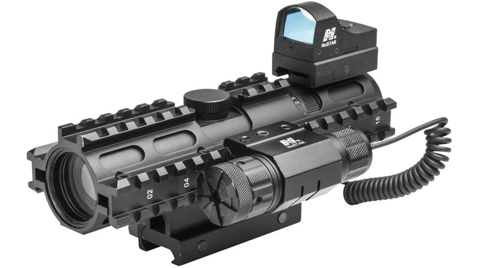 NcSTAR 3RS Combo Pack with Green Dot, Black KAR3RSP2732G