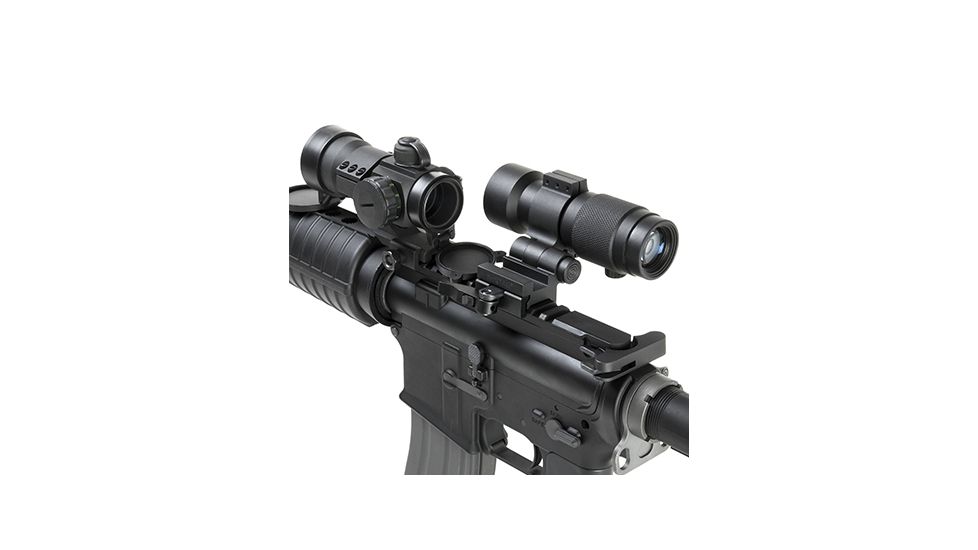 NCSTAR 3X Magnifier w/Flip to Side Quick Release Mount, Black SMAG3XFLP