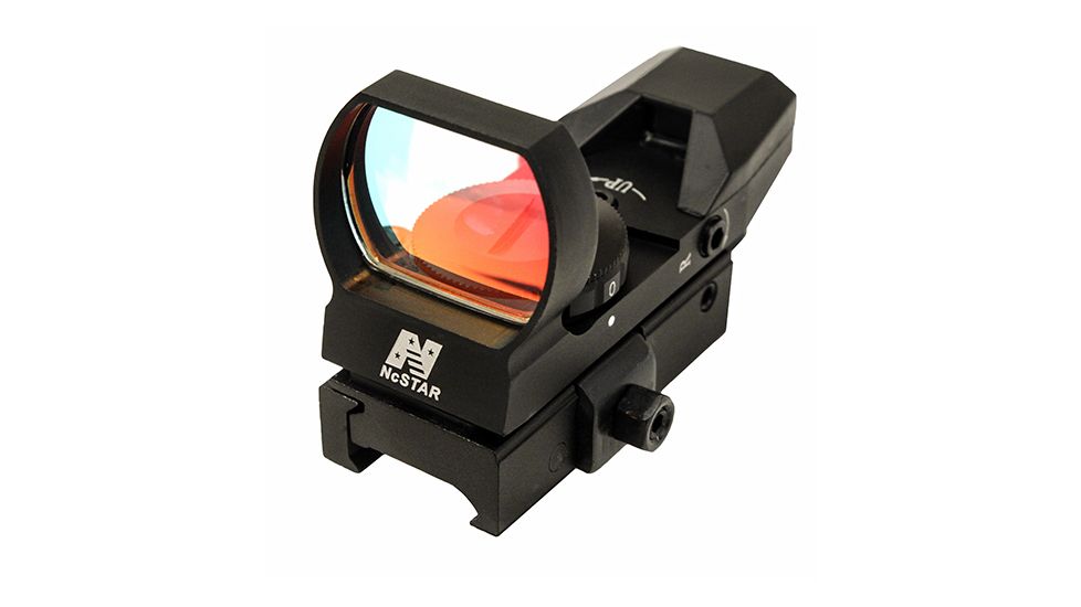 NcStar 4-Reticle Reflex Black Sight w/ QR Mount, Red-Colored Reticle Set 194621