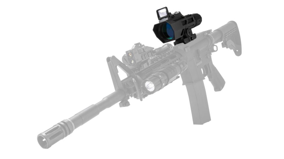 NcSTAR Advance Dual Optic ADO 3X-9X Rifle Scope w/ Flip Up Red Dot Optic,Black VADOBP3942G