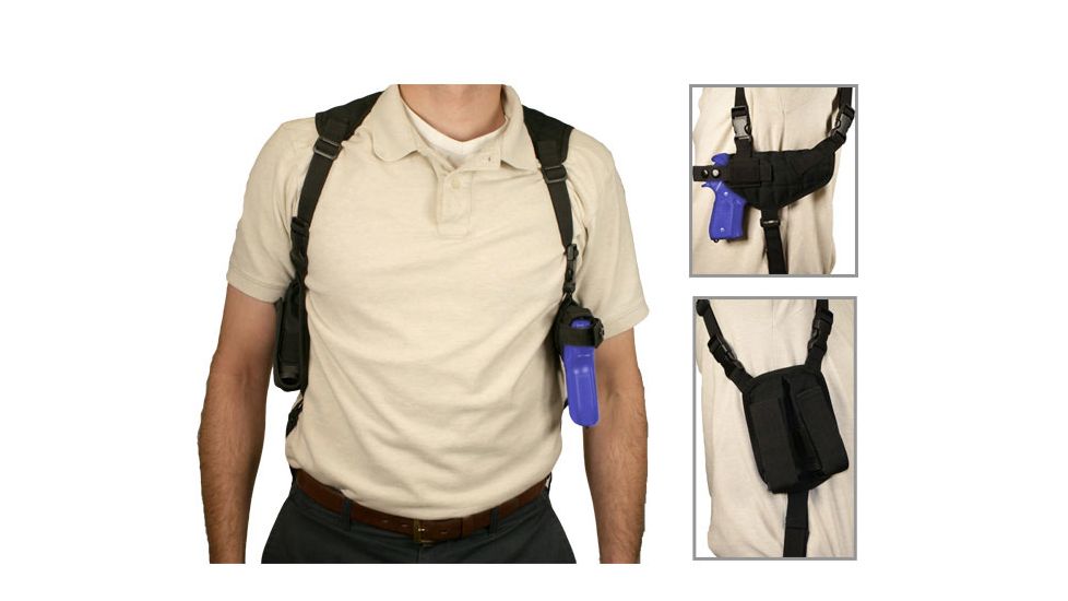 NCSTAR Black Gun Shoulder Holster