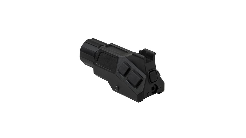 NcSTAR Ar-15/M4 LED Flashlight w/ A2 Iron Front Sight Post, CR123A, White, 200 Lumens, Black, VAFLFSP