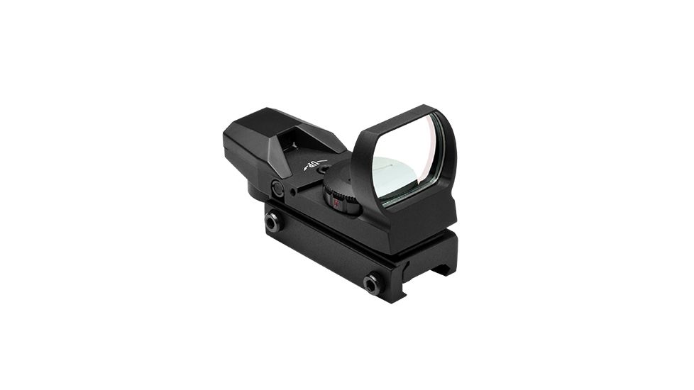 NcSTAR AR Combo/Carry Handle Adapter/Red And Green Reflex Sight w/ 4 Reticles, Black KARHD4RGB-A