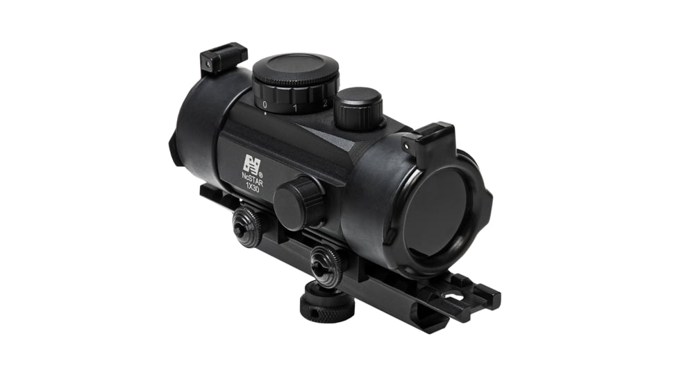NcSTAR AR Combo/Carry Handle Adapter/Red Reflex Sight w/ Integrated Weaver Mount, Black, KARHDBB130-A