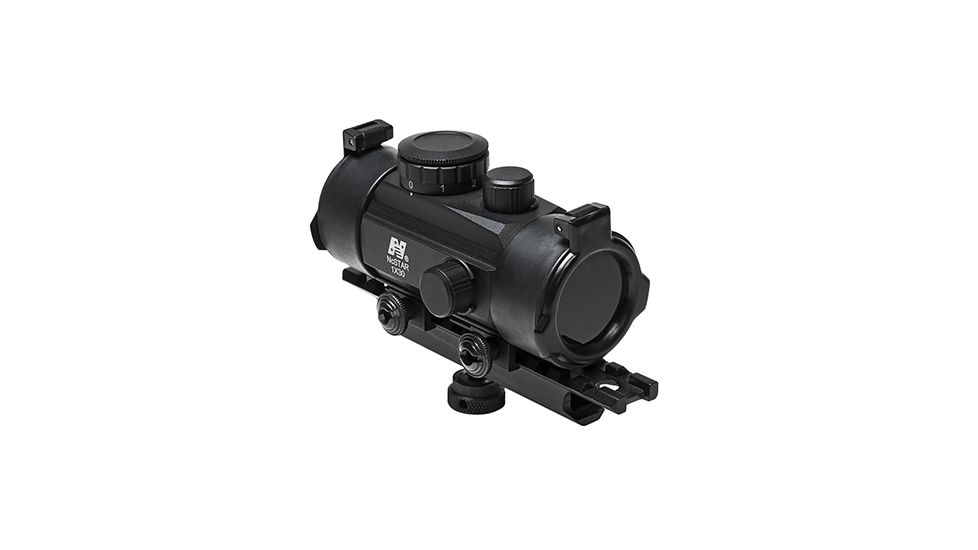 NcSTAR AR Combo/Carry Handle Adapter/Red Reflex Sight w/ Integrated Weaver Mount, Black KARHDBB130-A