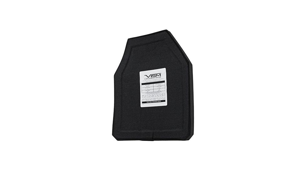 NcSTAR Ceramic Level 4 Plate - Shooters Cut, Black, 10 in x 12 in B4C1012