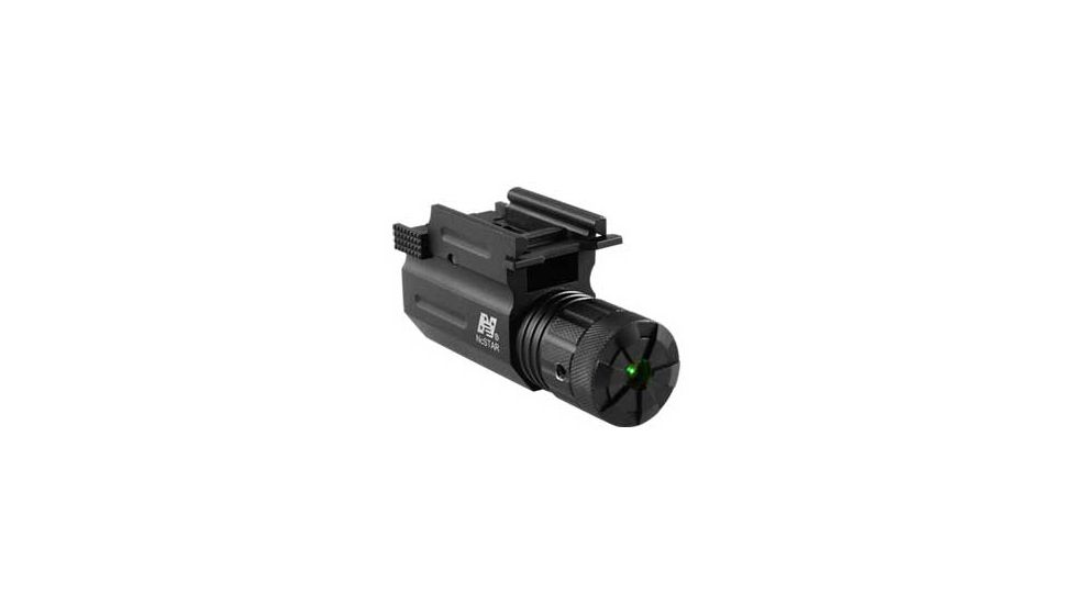 Nc Star Compact Pistol And Rifle Green Laser With Quick Release Weaver Mount AQPTLG