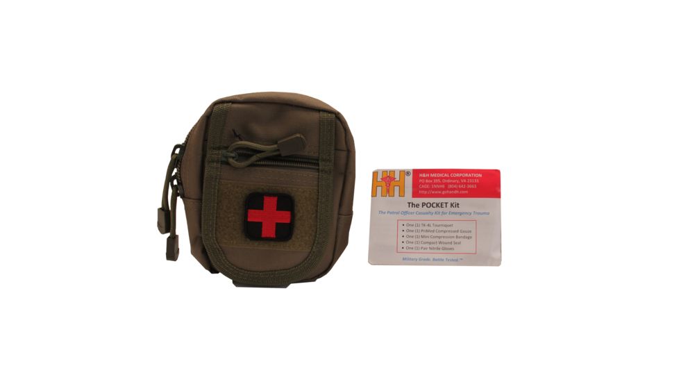 NcSTAR Compact Trauma Kit 1, Green, C1RTK1G-A