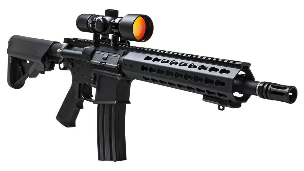 NcSTAR Illuminated Compact Rifle Scope - 3-9x42E Ill. Scope / Ruby SEC3942R Rifle Scope