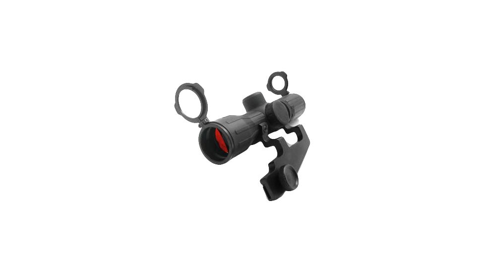 NcSTAR Illuminated Compact Rifle Scope - 4x30E Ill. Red Green Rubber Mini 14 Scope Rings SEECRMQ430R Rifle Scope