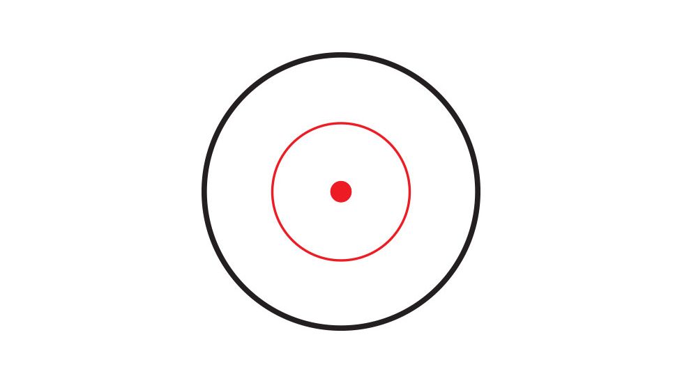NcSTAR KeyMod Quick Release 4 Reticle Reflex Optic, Red ILL, Black, VD4BKM