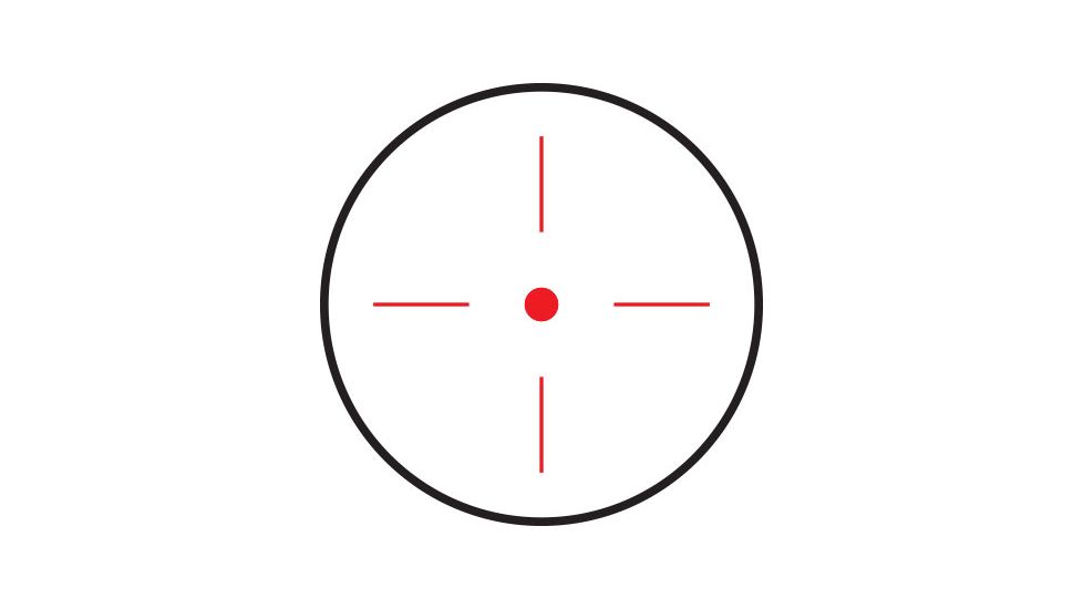 NcSTAR KeyMod Quick Release 4 Reticle Reflex Optic, Red ILL, Black, VD4BKM