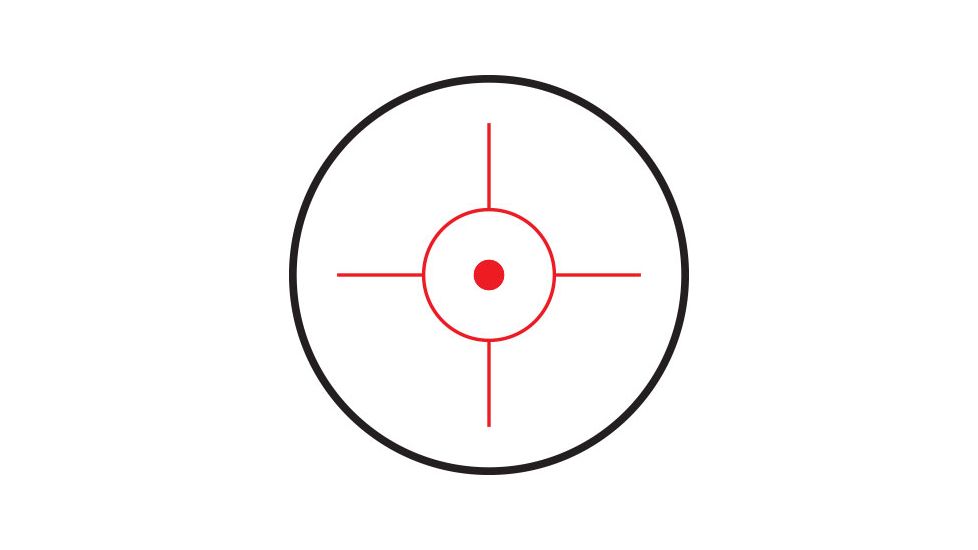 NcSTAR KeyMod Quick Release 4 Reticle Reflex Optic, Red ILL, Black, VD4BKM
