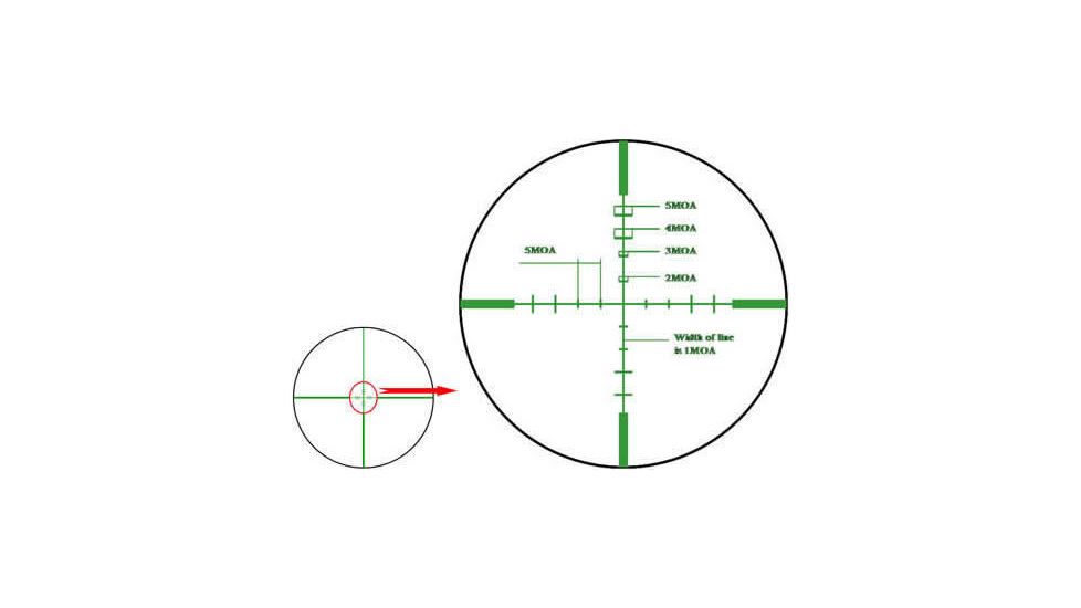 NcSTAR Mark III Rifle Scope - 2.5-10x40 G-Ill. P4 Sniper / 30mm / Ring / Green Lens SM3P251040G