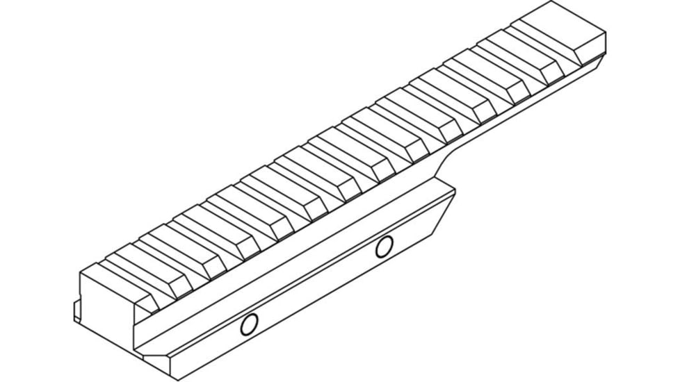 NcSTAR Picatinny Riser, .625 Cantilever, Black, M1913RIS625C