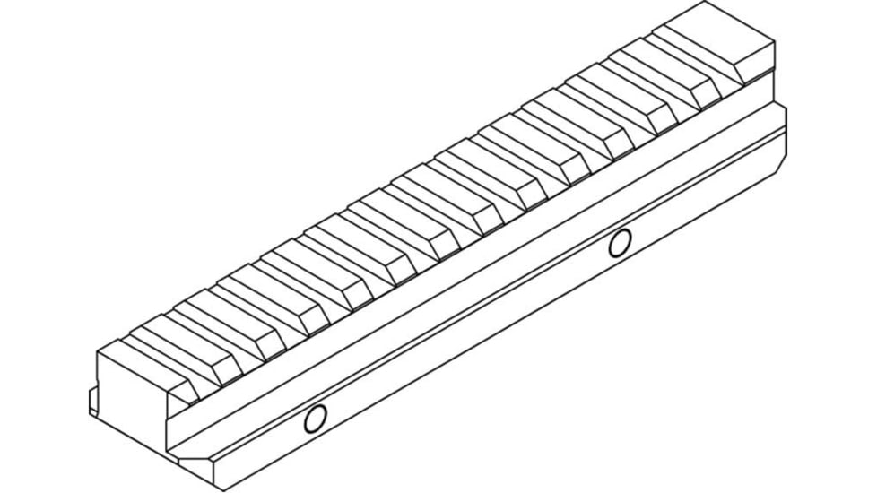 NcSTAR Picatinny Riser, .625 Long, Black, M1913RIS625L