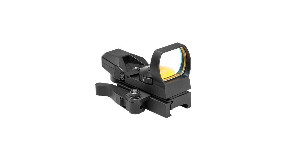 NcSTAR Rogue 4 Reticle Reflex Sight w/ Locking Quick Release Mount, Black DX4BQ