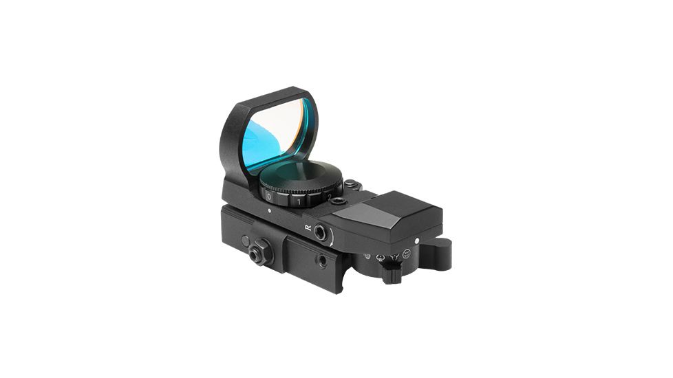 NcSTAR Rogue 4 Reticle Reflex Sight w/ Locking Quick Release Mount, Black DX4BQ