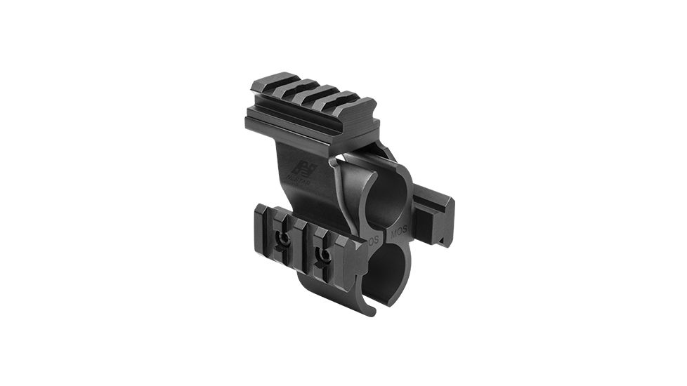 NcSTAR Shotgun Barrel/Mag Tube Micro-Dot/Rail Mount, Black, Mossberg 500/590 MSHBDMOS