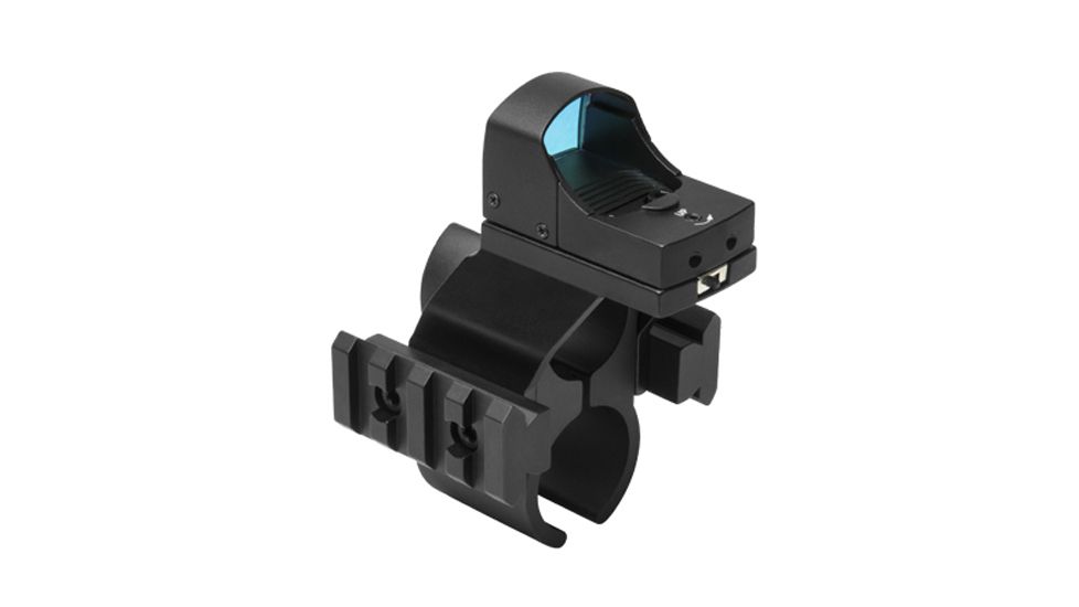 NcSTAR Shotgun Barrel/Mag Tube Micro-Dot/Rail Mount, Black, Remington 870 MSHBDREMR
