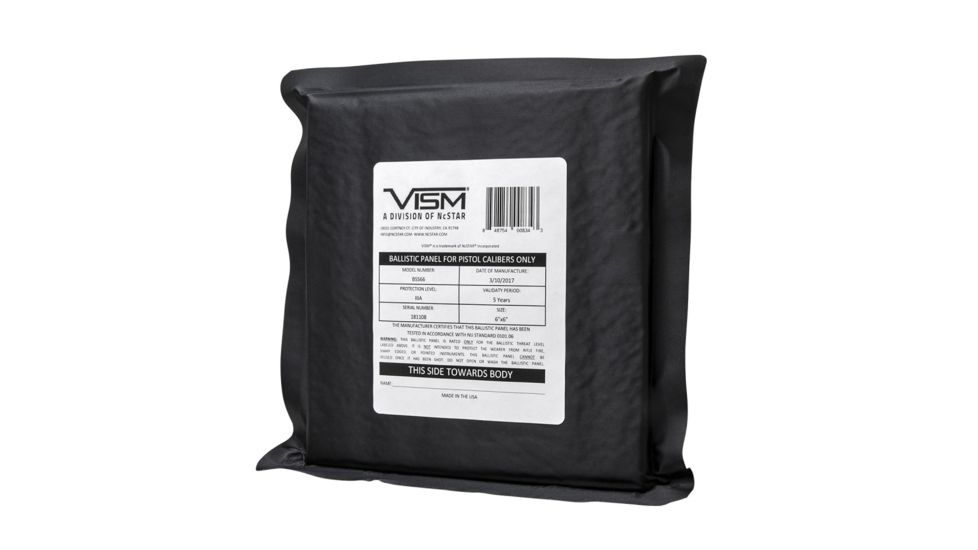 NcSTAR Soft Ballistic Side Panel, Black, 6 in x 6 in, Black BSS66