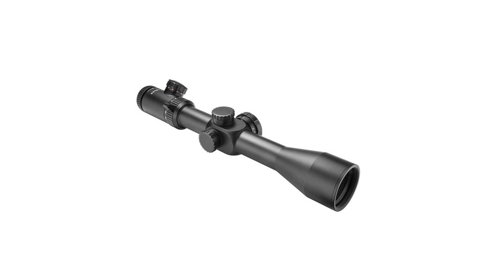 NcSTAR STR Series Full-Size Scope Rifle Scope, 4-16x44mm, 30mm Tube,  Green/Red Illumination, P4 Sniper, Green Lens, Black SEEFP41644G