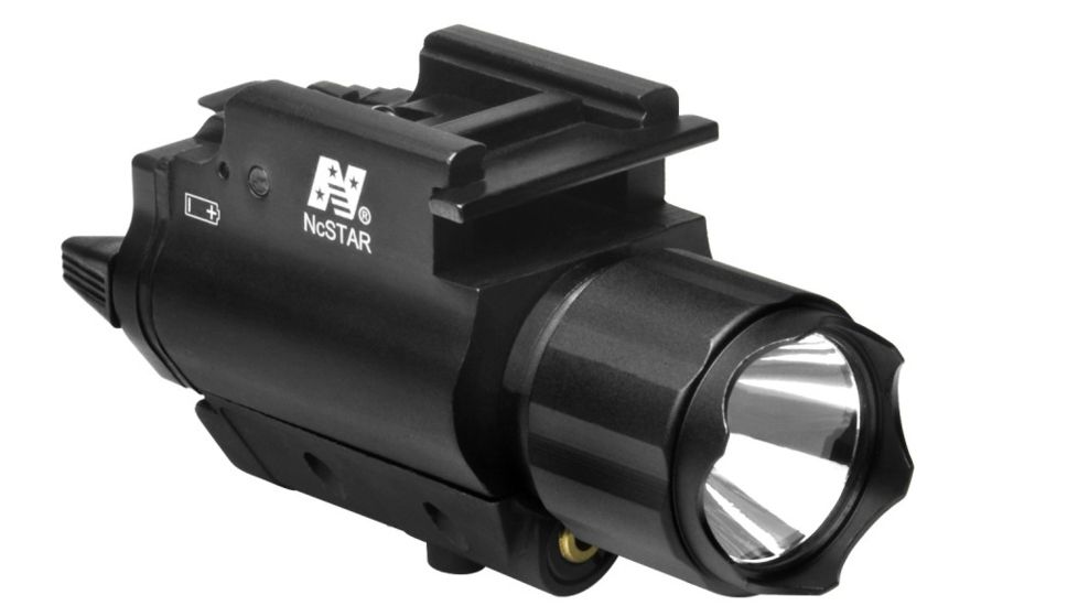 NcSTAR Tactical Green Laser Sight &amp; 3W 150 Lumen Led Flashlight With Weaver Quick Release, AQPFLSG