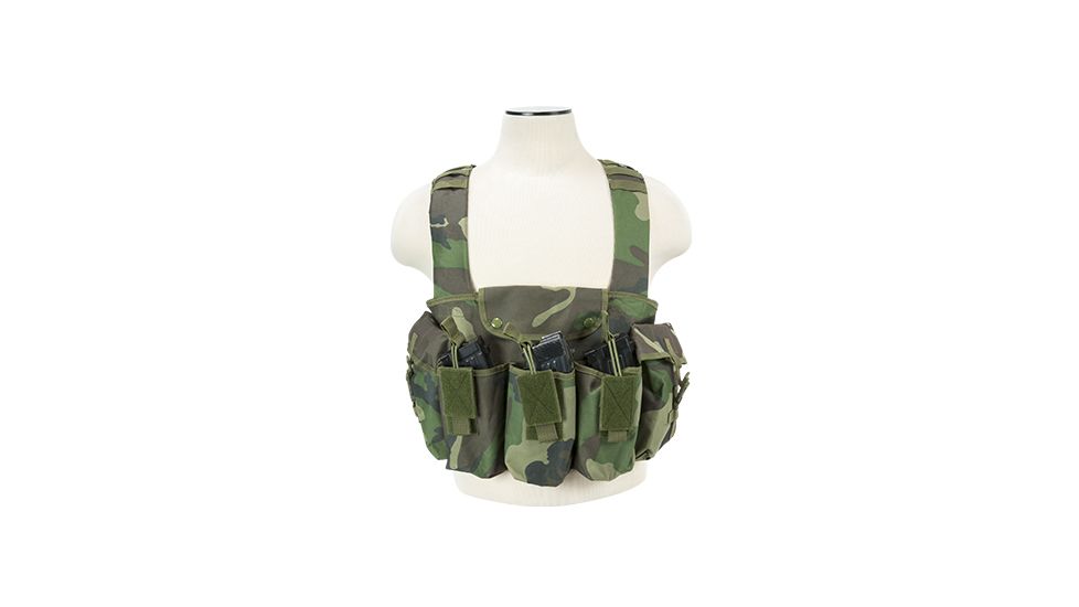 NcSTAR Vism AK Chest Rig, Woodland Camo CVAKCR2921WC