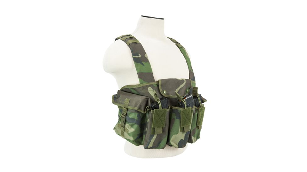 NcSTAR Vism AK Chest Rig, Woodland Camo, CVAKCR2921WC
