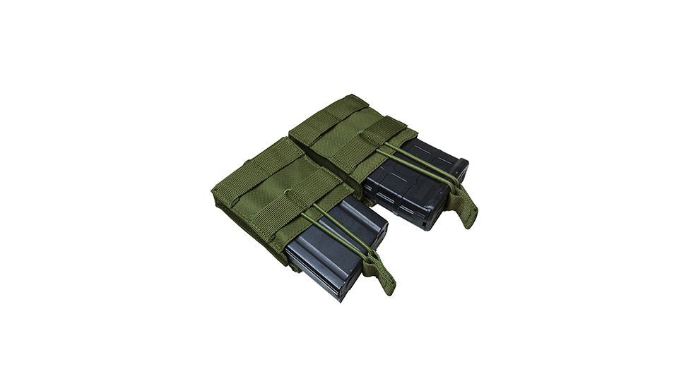NcSTAR Vism AR10/M1A/FAL .308 Dual Magazine Pouch, Green CV3082MP2977G