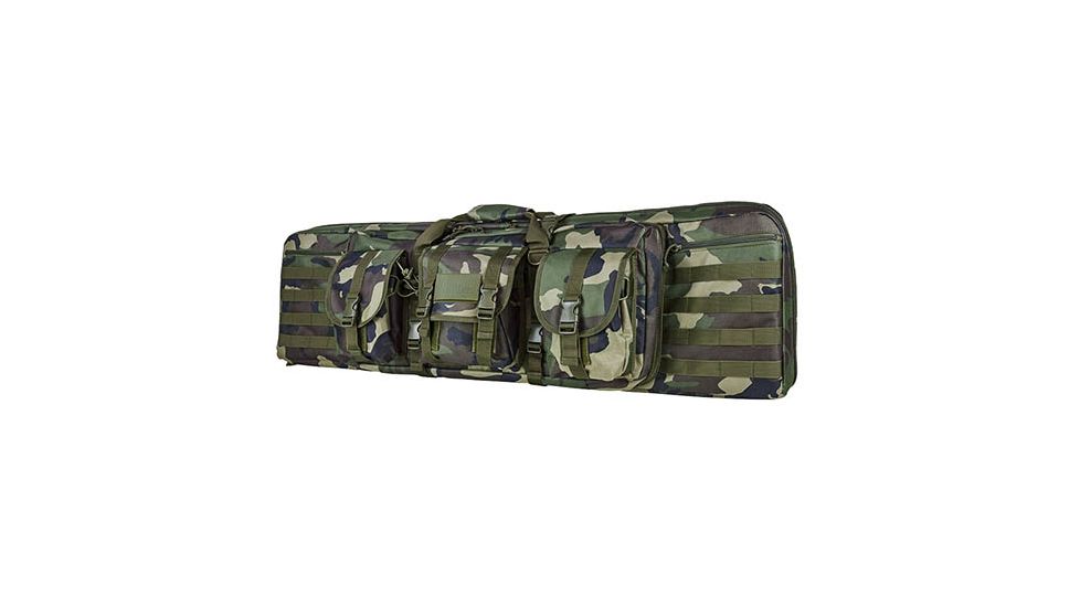 NcSTAR Vism Dble Carbine Case/Woodlnd Camo/55 In CVDC2946WC-55